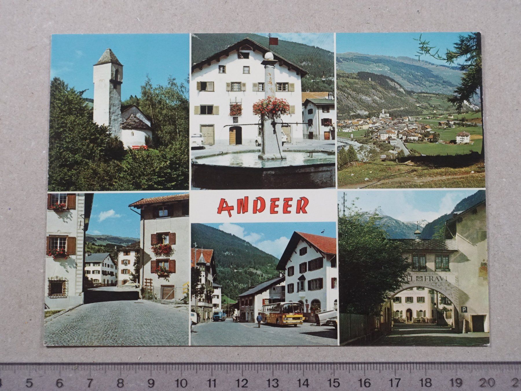 Ansichtskarten: Andeer, Kirchlein von Clugin – Gebraucht aus Lenzburg von fh1