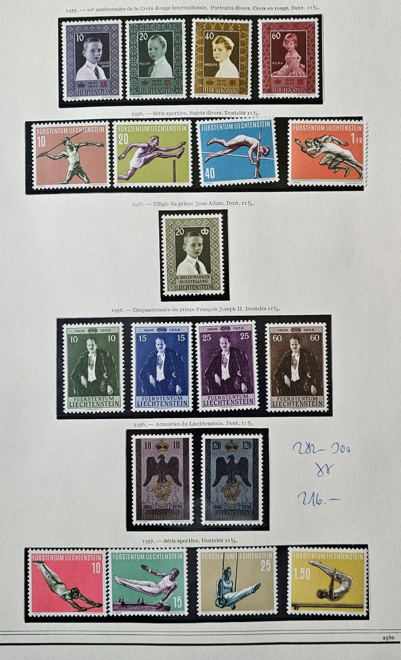 Tous les timbres: FL 282-300 ! POSTFRISCH ! KAT 216.-- ! – Neuf (Voir description) à Rombach par Kunstmarkart