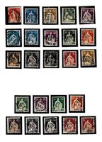 Schweizer Briefmarken - 24 x SITZENDE HELVETIA 1908-1928