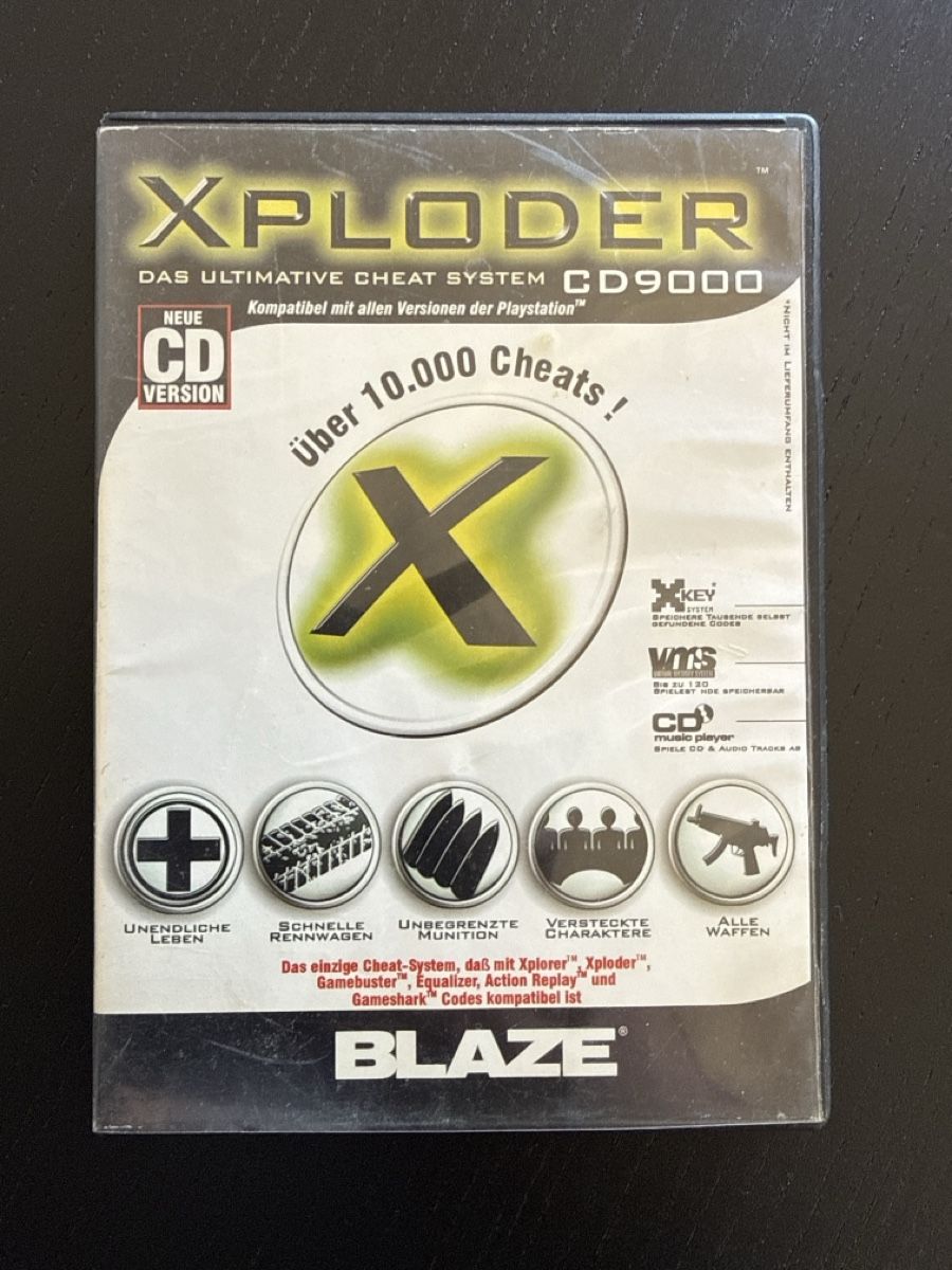 CD: Cheat System Xploder CD9000 Blaze für Sony Playstation – Usato da Dübendorf venduto da Didi01