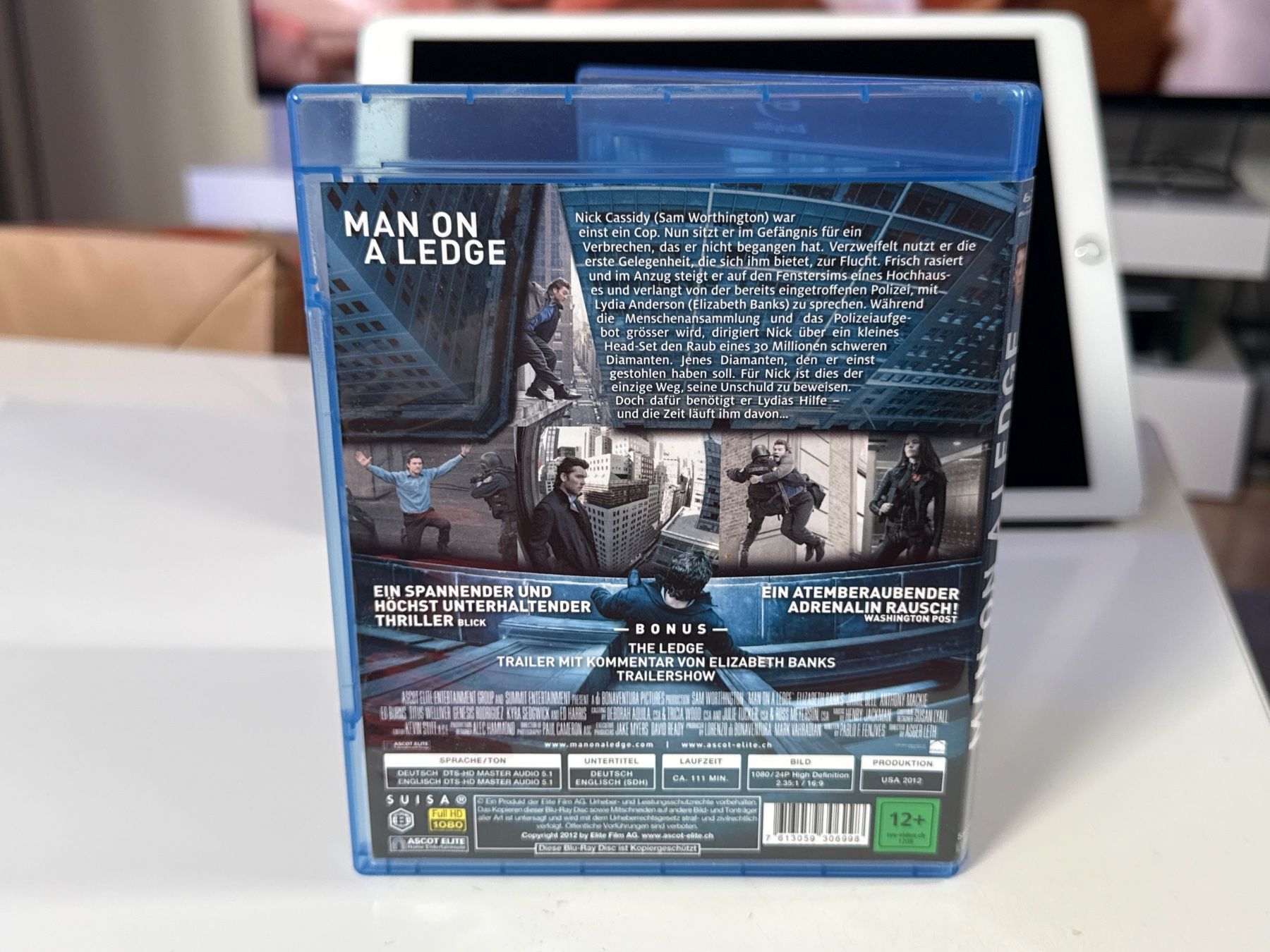 Tutti i DVDs: Man on a Ledge - Blu-ray – Usato da Allschwil venduto da meeresperle 1
