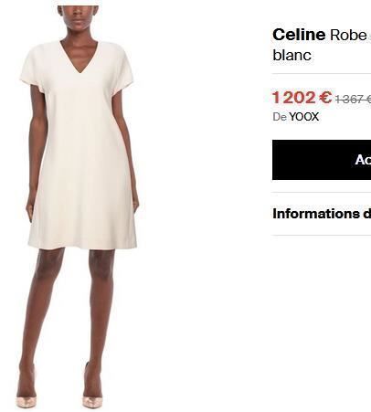 Celine Vestiti: Kleid / Robe CELINE . 40 – Usato da Collonges venduto da Auganien 1
