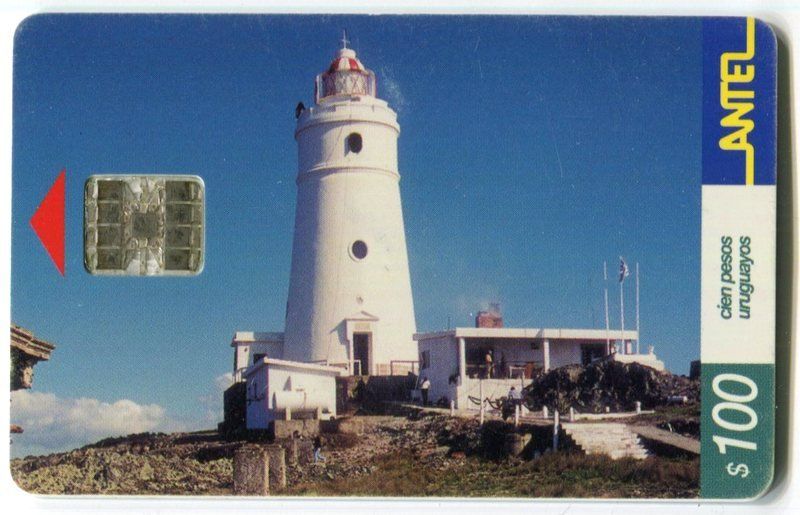 Schede telefoniche: Telefonkarte "Leuchtturm". Uruguay – Usato da Basel venduto da Butsch5