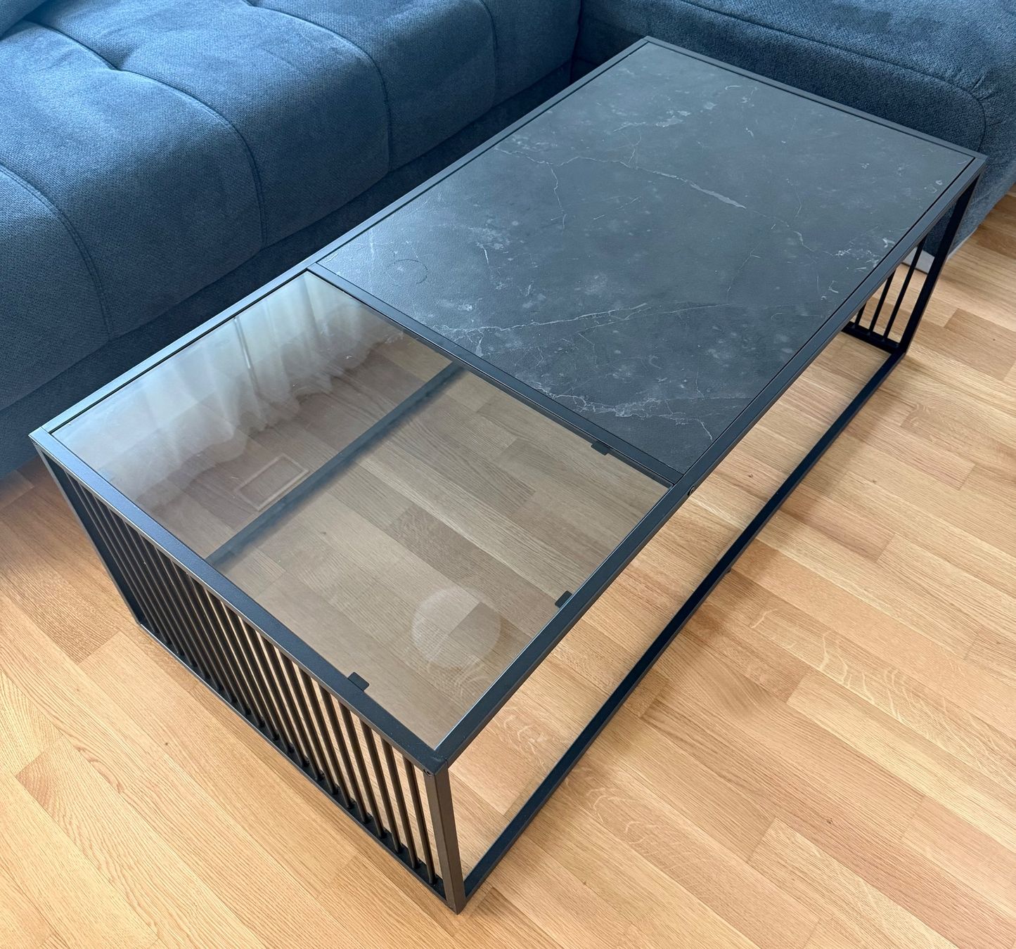 Tavoli: Moderner Couchtisch mit Glas- und Marmorplatte | Schwarz – Nuovo (secondo la descrizione) da Berg TG venduto da Jasin_97