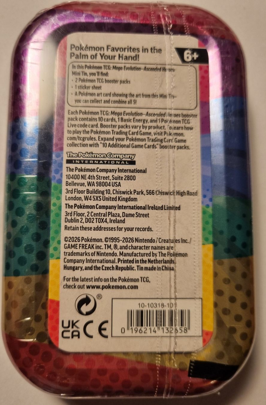 Pokémon Cartes à collectionner: Ascended Heroes Mini Tin EN – Neuf avec emballage d'origine à Les Cullayes par yan_nvn9 1