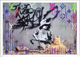 Death NYC Ltd Ed Pop Art Druck " Banksy child playing