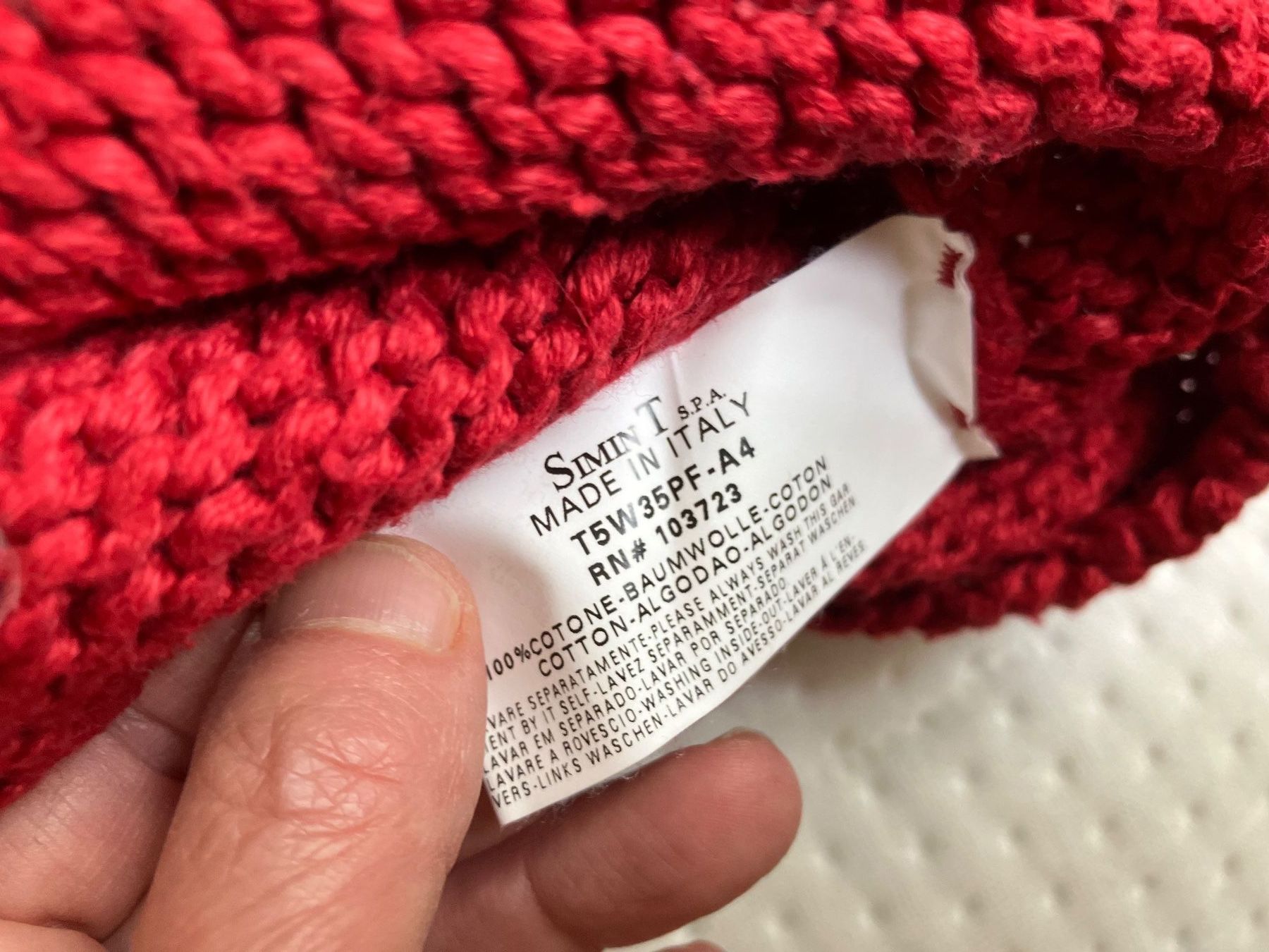 Armani Maglioni & Felpe: Armani Jeans gestrickter Pullover rot – Usato da Lenzburg venduto da ann_8hmk 4