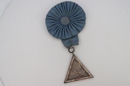 Very Rare - Freimaurer Abzeichen - In Labore Virtus - Silber