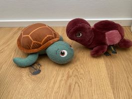 2x Plüsch Schildkröte