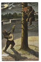 Bärenkarte - Liebesidylle im Bärengraben - Troubadour - 1906