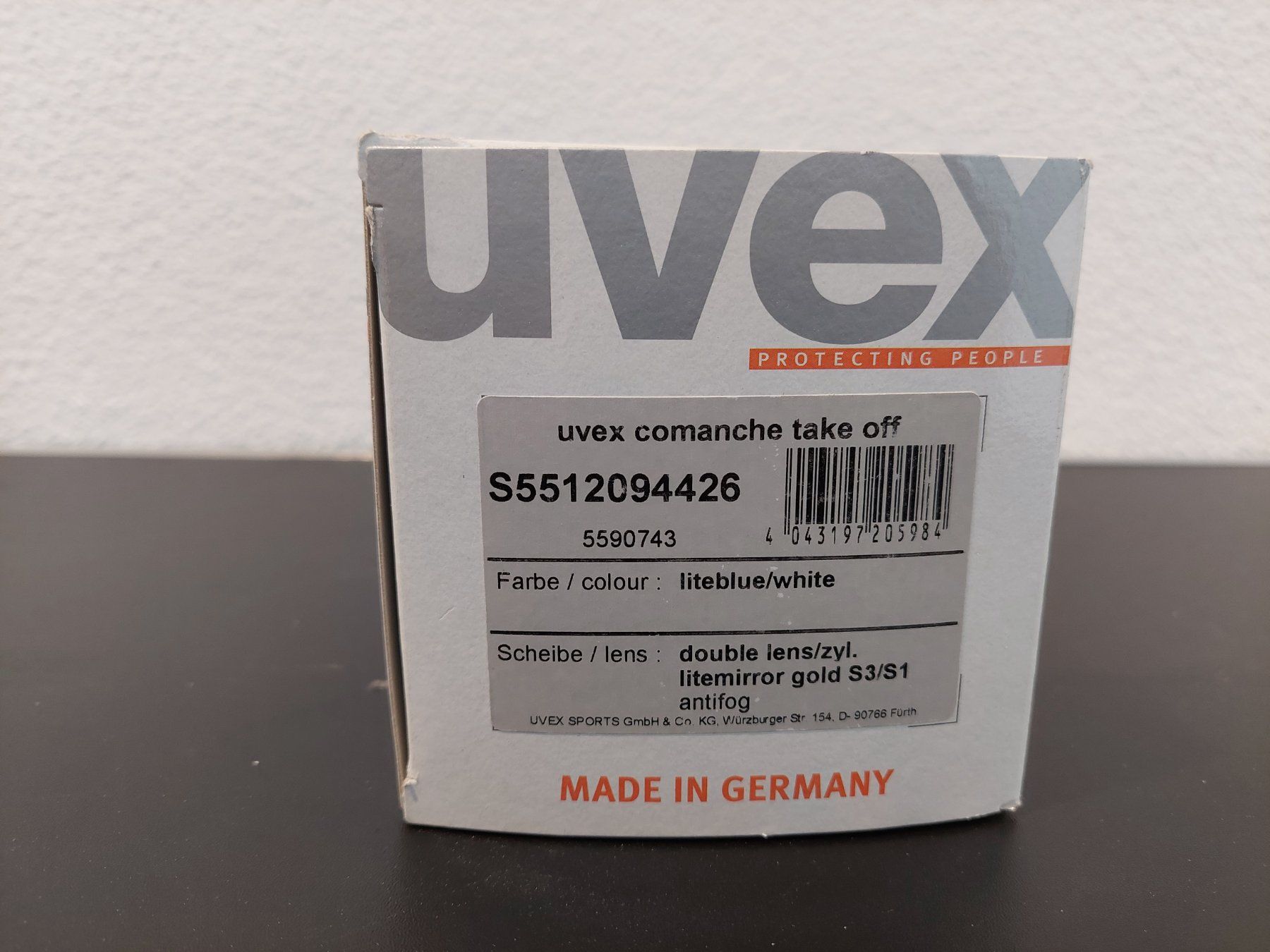 Uvex Brillen & Gläser: Neu - UVEX - Skibrille - liteblue/white – Neu und originalverpackt aus Dagmersellen von Jarsetz_Restposten 2