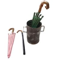 Puppenstube Schirmständer Metall antik