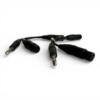 2x Adapter XLR M auf 1x Stereo Klinke M und 1x XLR F (A219)