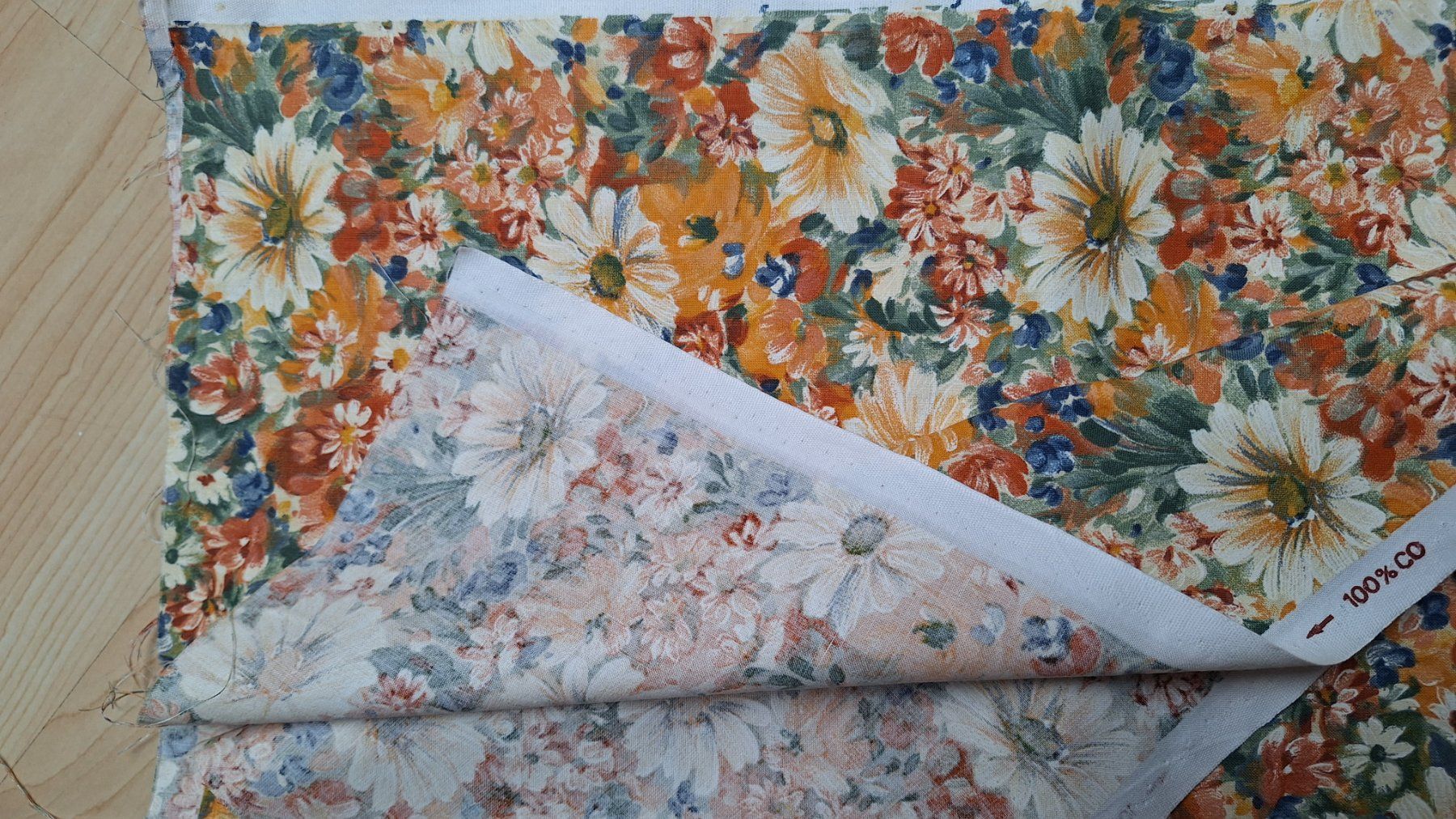 Stoffe: Stoff ,geblümt 214 x 135cm – Gebraucht aus Dornach von majo8689 3