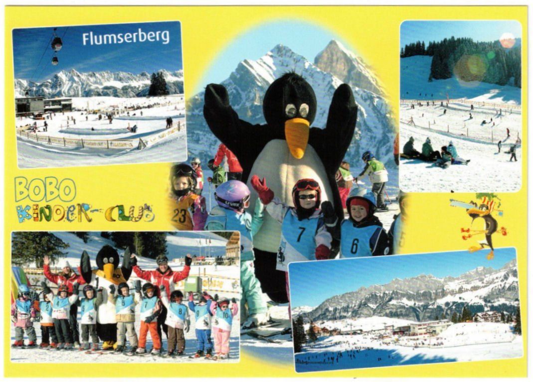 Cartoline postali: Flumserberg - 5 Bild AK – Usato da Binningen venduto da Mountainrider