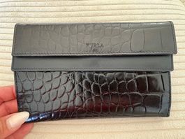 Neues schwarzes Furla Portemonaie
