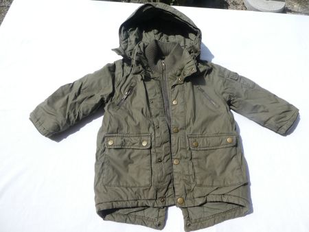 Warme Übergangsjacke von H&M, mit Kapuze,  Gr. 98