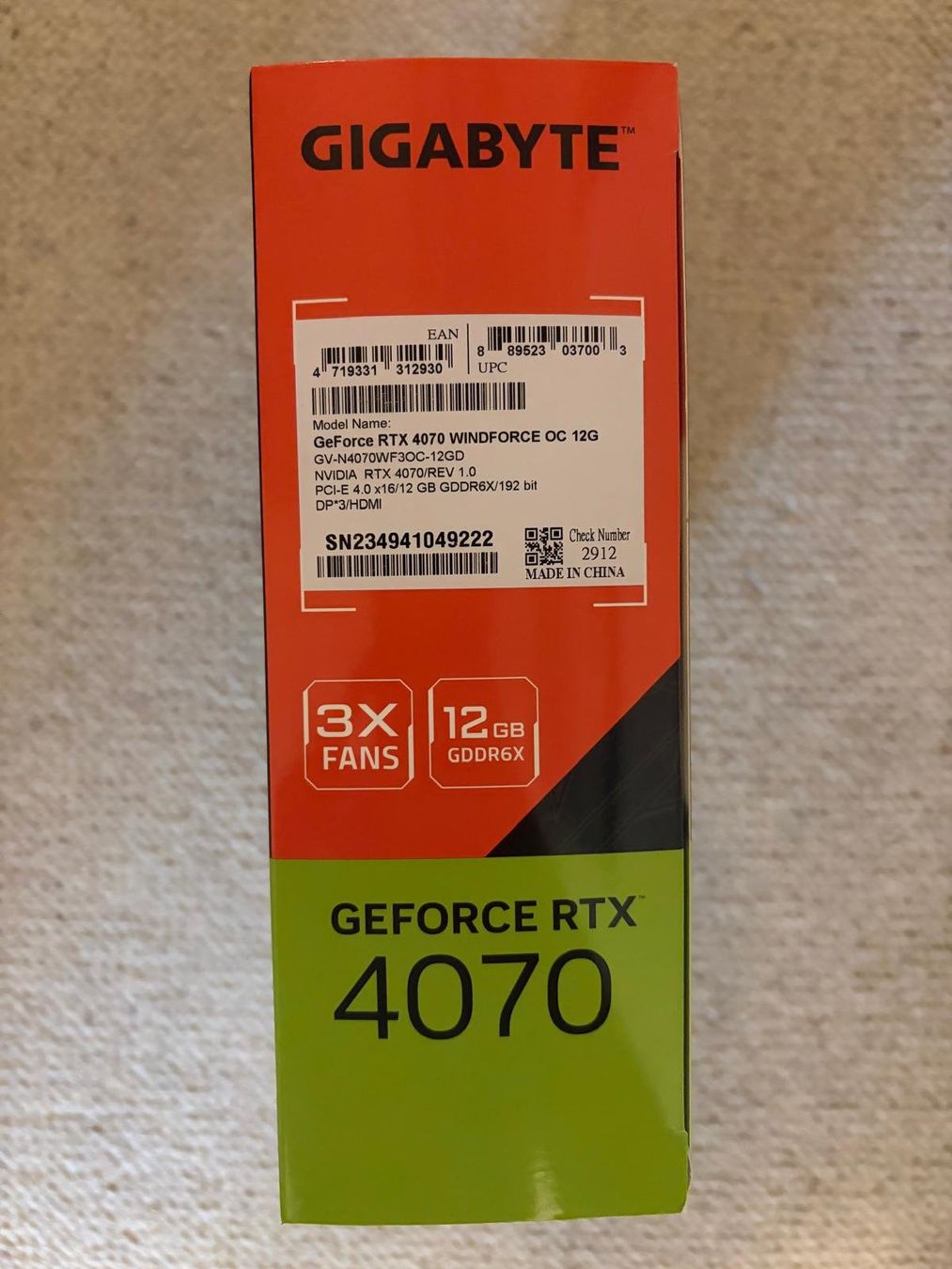 Gigabyte Grafikkarten: Gigabyte GeForce RTX 4070 Winforce OC 12G – Gebraucht aus Ennetbaden von eiseschkeis 1
