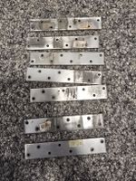 Lochplatte Metall,165mm x 30 mm,Stahl,8 Bohrungen.