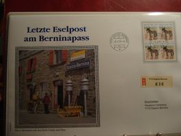 Sonder-Grossbrief 1997, Letzte Eselspost am Berninapass