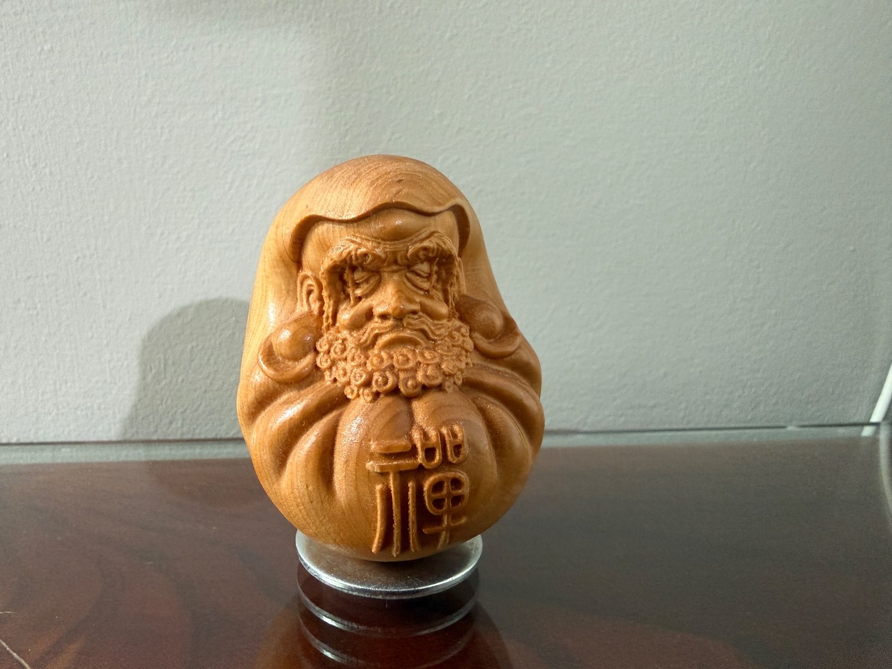 Statuette: Daruma-Figur Buchsbaum, geschnitzt, Mitte 20. Jahrhundert – Usato da Au ZH venduto da Valeleti 4