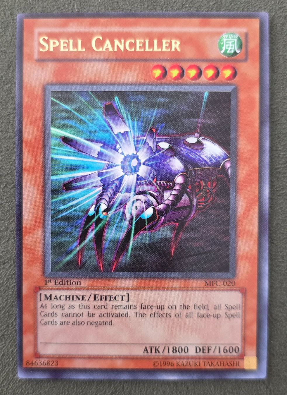 Yugioh Carte collezionabili: Yu-Gi-Oh! 1. Edition MFC-0020 Spell Canceller NM – Usato da Oberwil BL venduto da Autobueb