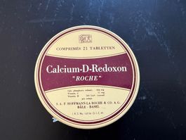 Vintage Calcium-D-Redoxon "Roche" Tabletten Dose