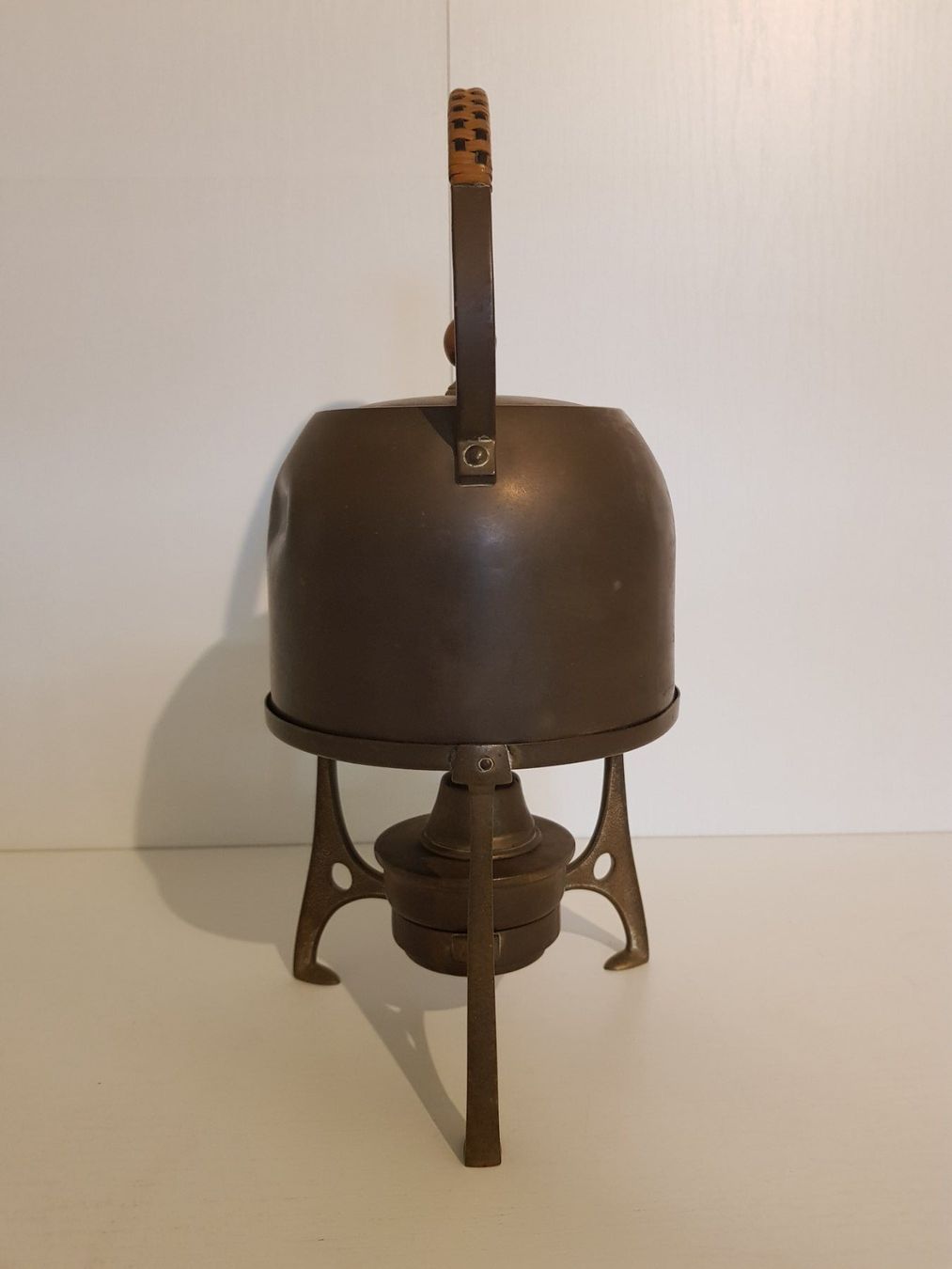 Teiere: Messing Teekanne mit Rechaud – Usato da Münchenstein venduto da tsp01 1