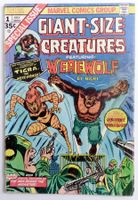 GIANT-SIZE CREATURES #1 🔑 KEY ISSUE 1ST TIGRA WEREWOLF 1974