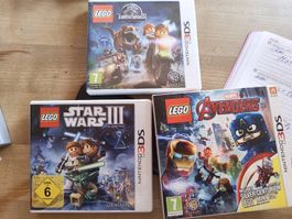 LEGO Nintendo 3DS Jurassic World Star Wars Avengers  big box