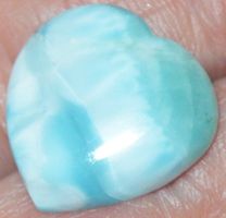 Cabochon L-536 – Larimar Herz – ca. 17x17mm