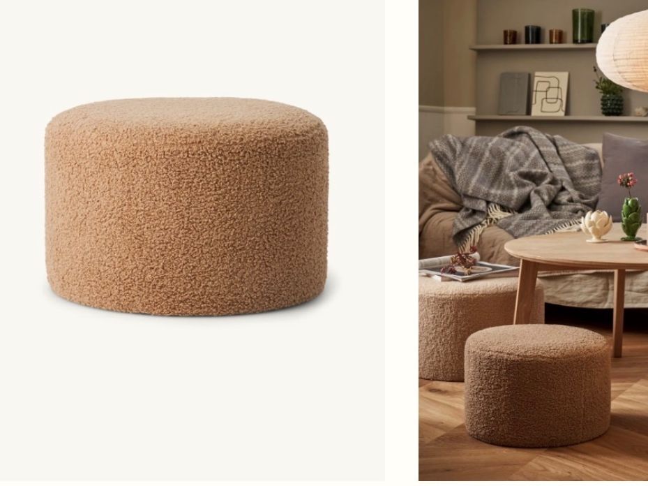 Sgabelli: Pouf Teddy-Stoff – Usato da Niedergösgen venduto da sim_v2bq