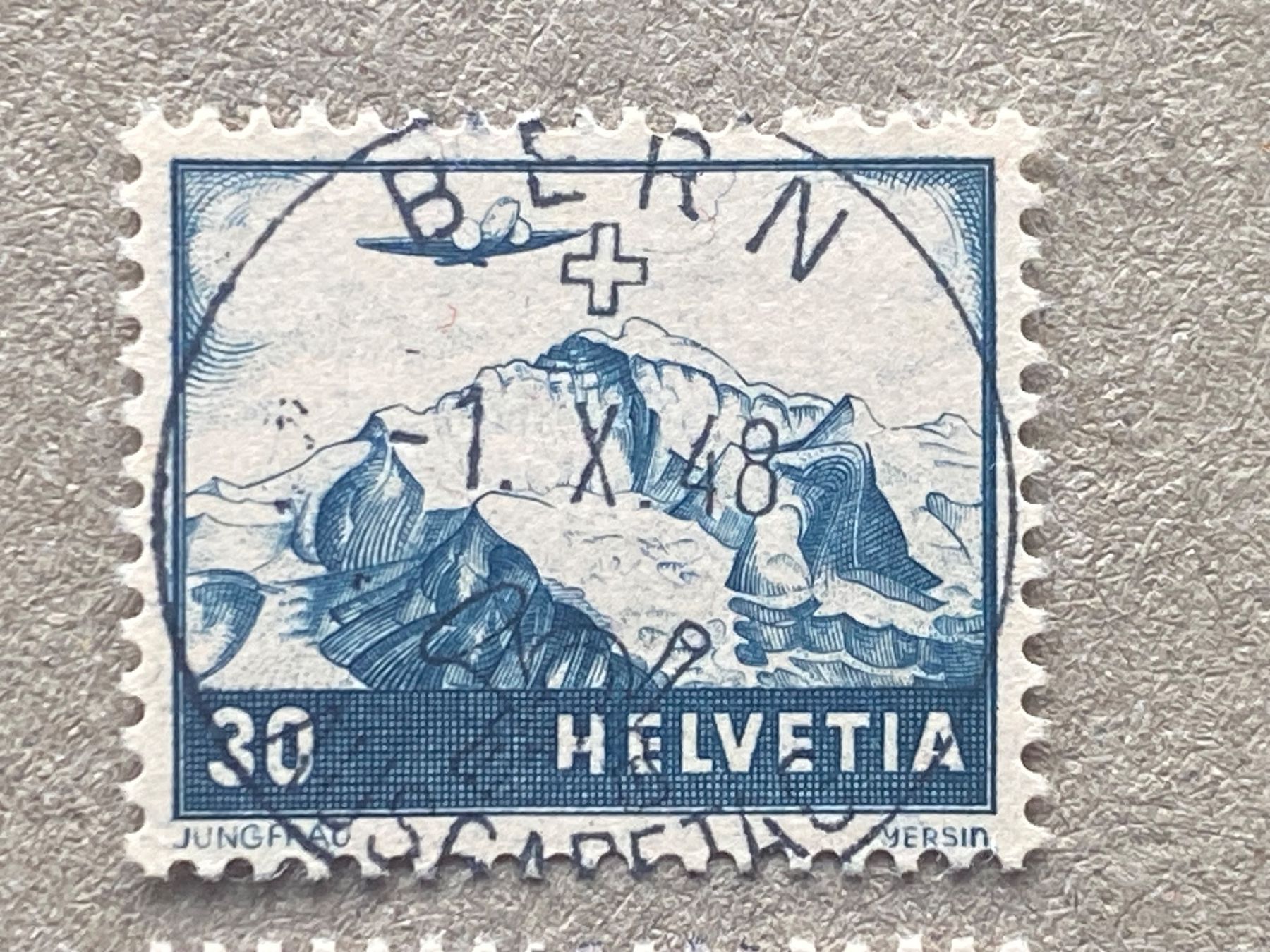 Alle Briefmarken: F43, F44, ET Voll Bern – Gebraucht aus Aarau von hilde47 1