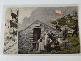 Postkarte Gruss vom Schafboden am Säntis guter Zustand