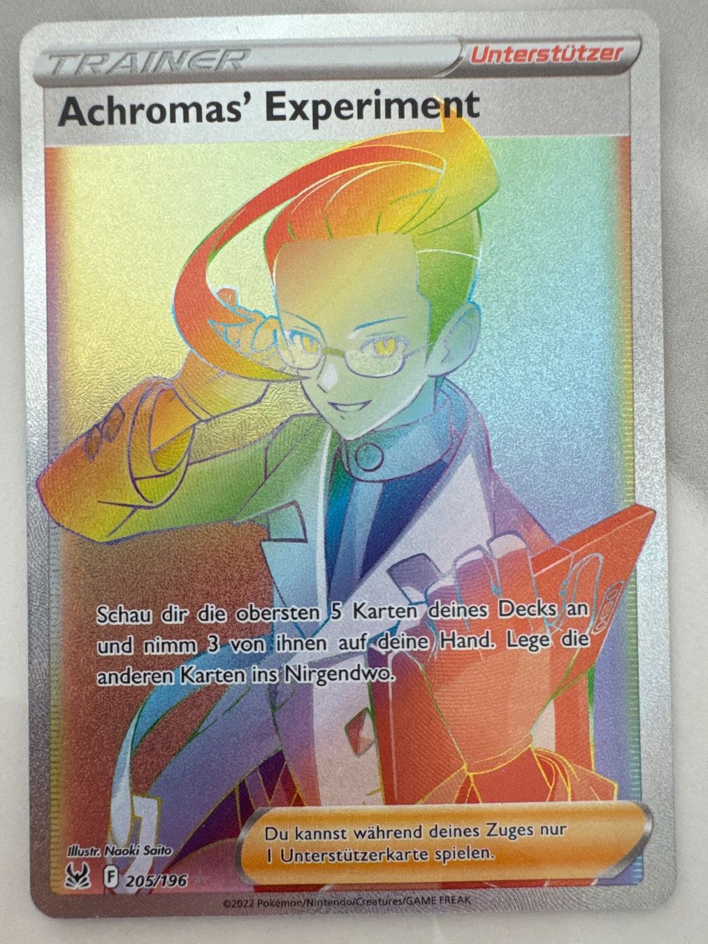 Pokémon Carte collezionabili: Achromas' Experiment LOR205 DE - Verlorener Ursprung – Nuovo (secondo la descrizione) da Wil SG venduto da Prof.Eich