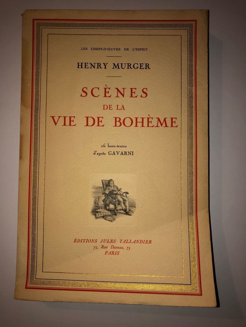 Libri: H. Murger: Scènes de la vie de Bohème. – Usato da Zürich venduto da allp