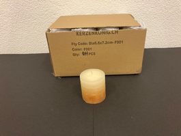Kerzen 6,8 x 7,2 cm,  24 Stück, abgestuft, Promo-Auktion