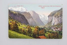 AK Lauterbrunnen mit Staubbach 1914