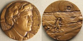 orig. JACK LONDON 1977 ANGELINA LEONOVA Medaille Leningrad