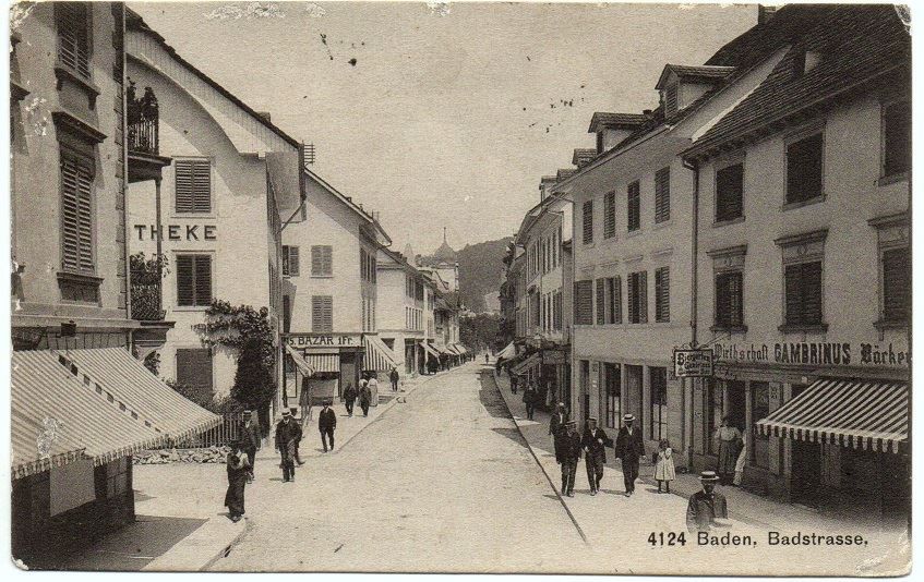 Cartes postales: BADEN Biergarten Wirtschaft Gambrinus – D'occasion à Jona par philajona