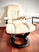 Stressless Consul Relaxsessel mit Hocker (Cream)