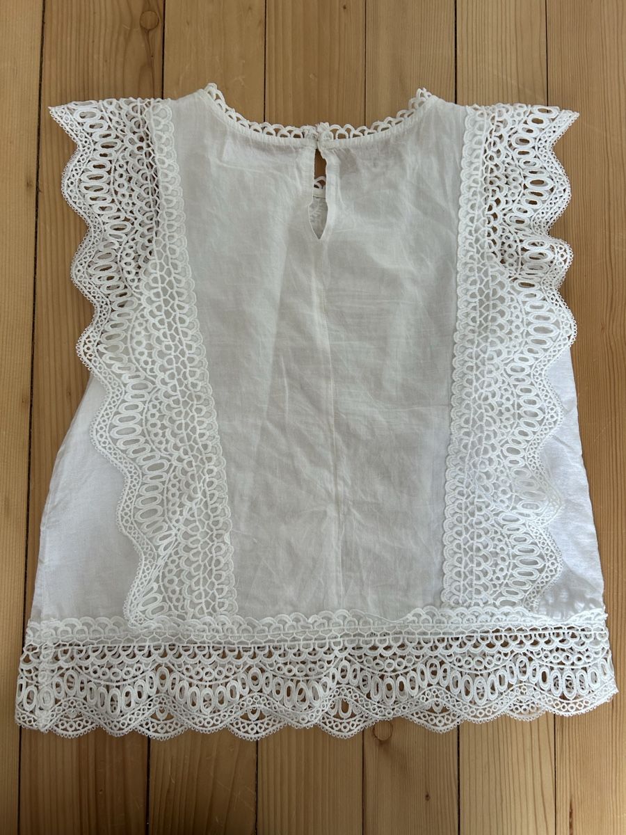 Zara Camicette, T-shirt & Top: White Summer Top  – Usato da Herrliberg venduto da S.Renner 1
