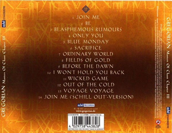 CDs: Gregorian - Masters of Chant Chapter III - CD 2002 – Gebraucht aus Zürich von Aspri 1
