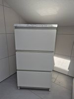 Malm Kommode 3 Schubladen Hochglanz weiss