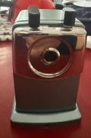 Retro Bleistiftspitzer mit Kurbel & Tischklemme – Metall