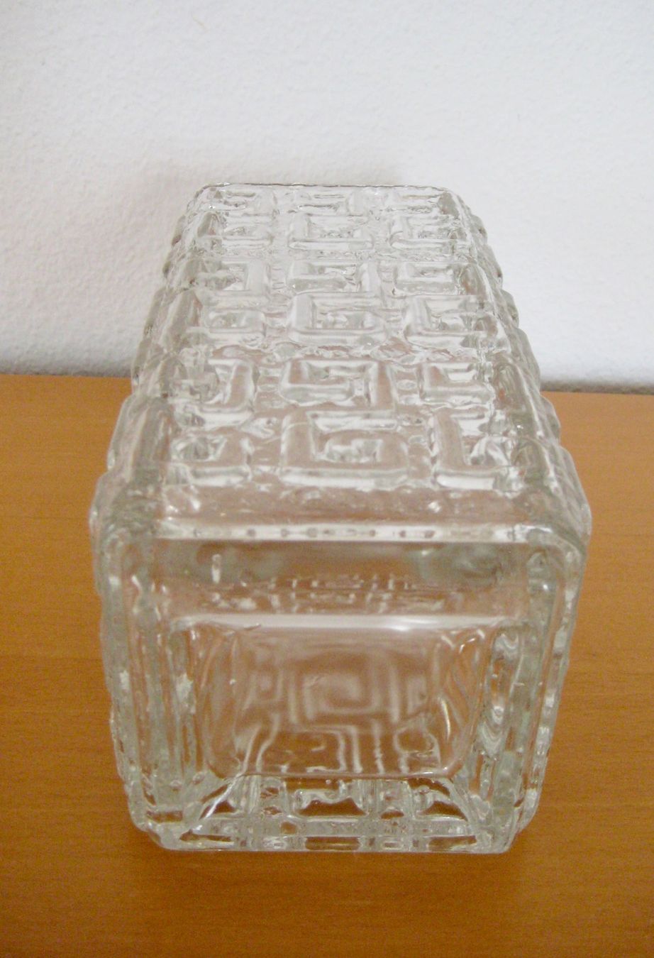 Vasi & Recipienti: Glas Vase mit Mäanderband Muster / 60er Jahre – Usato da Langendorf venduto da Happy11 2