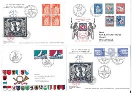 8 Belege Tag der Briefmarke 60er Jahre