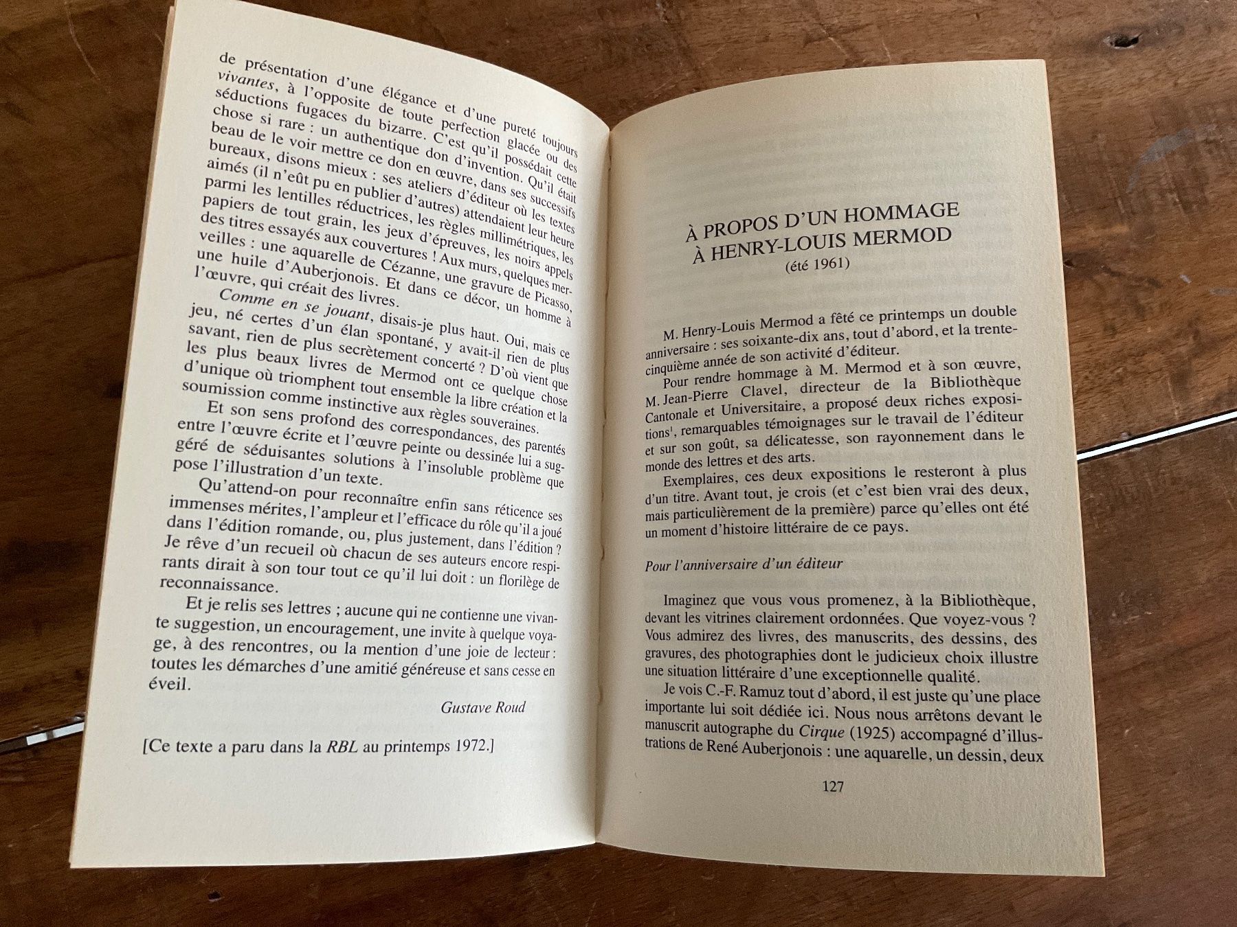 Libri: Henry-Louis Mermod Trajectoires 4, rare ! – Usato da Avenches venduto da Optimus_ 3
