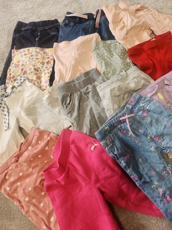 14er-Set Mädchen Hosen – Gr. 74 & 80