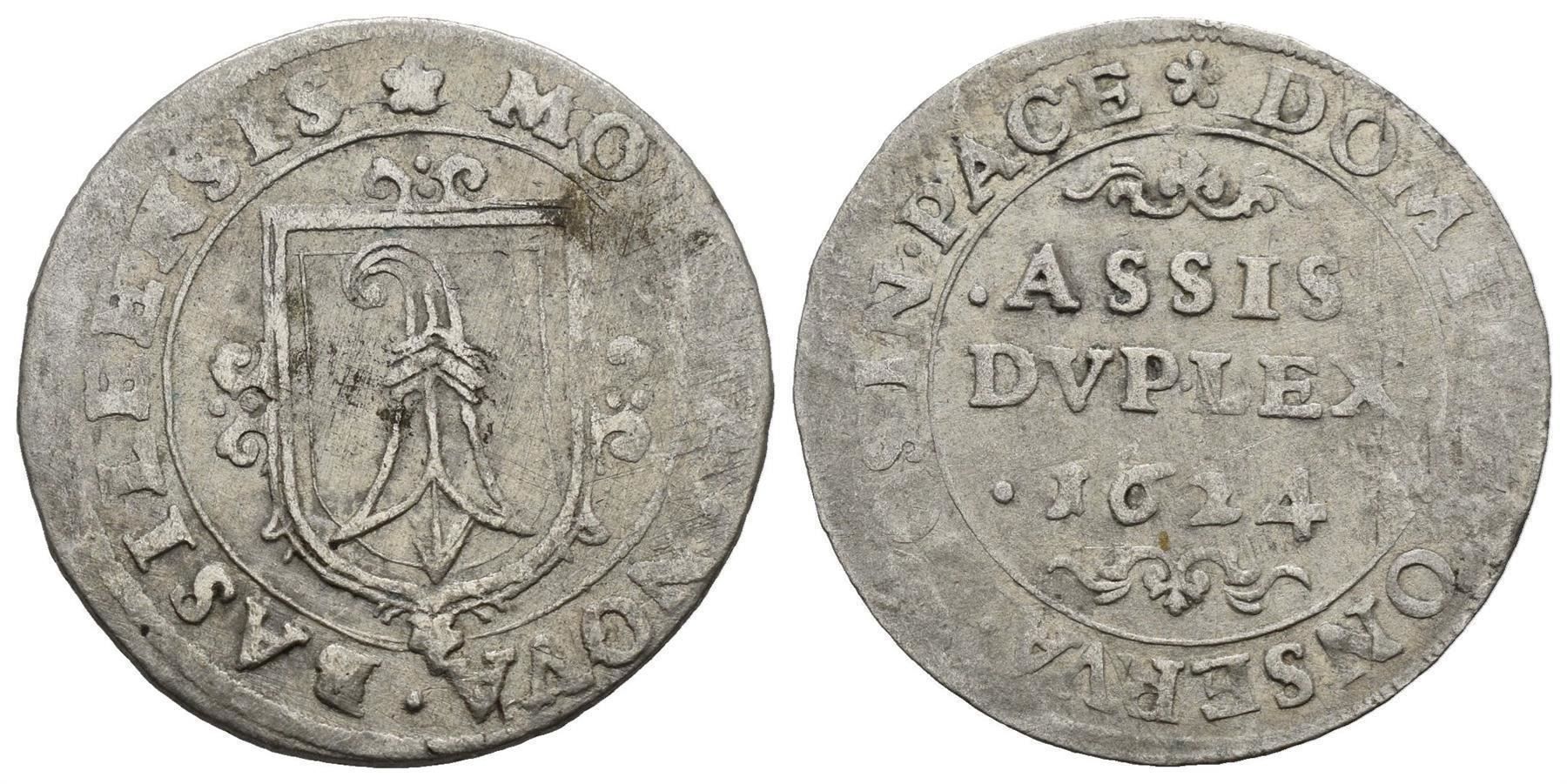 Tutti le monete: Basel  Doppelassis 1624 , /471/ – Usato da Trimbach venduto da Solothurn1